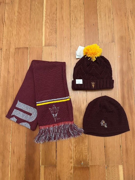 adidas | Accessories | Asu Sun Devils Collegiate Wear Set 2 Beanies ...